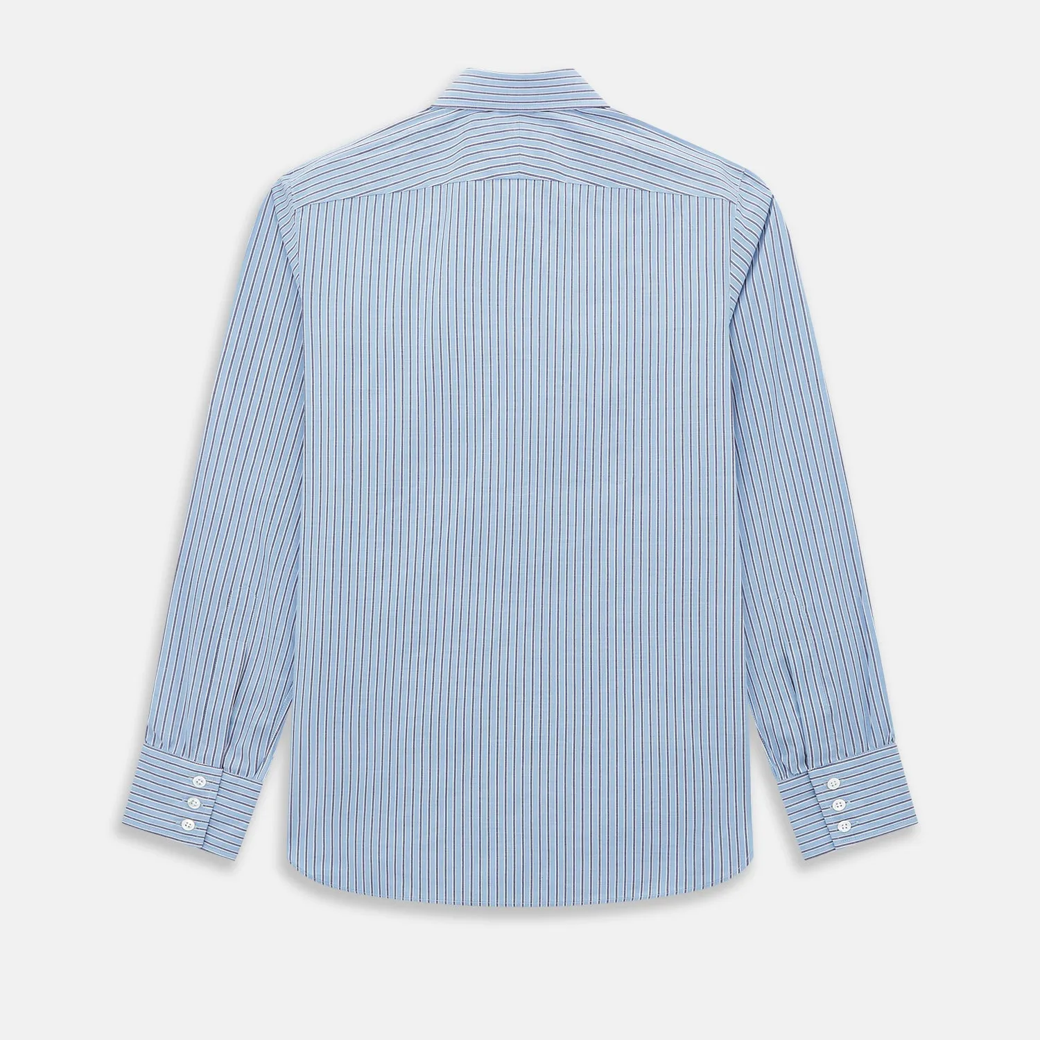 Steel Blue Ticking Stripe Westminster Shirt sold by Turnbull & Asser product image thumbnail 3