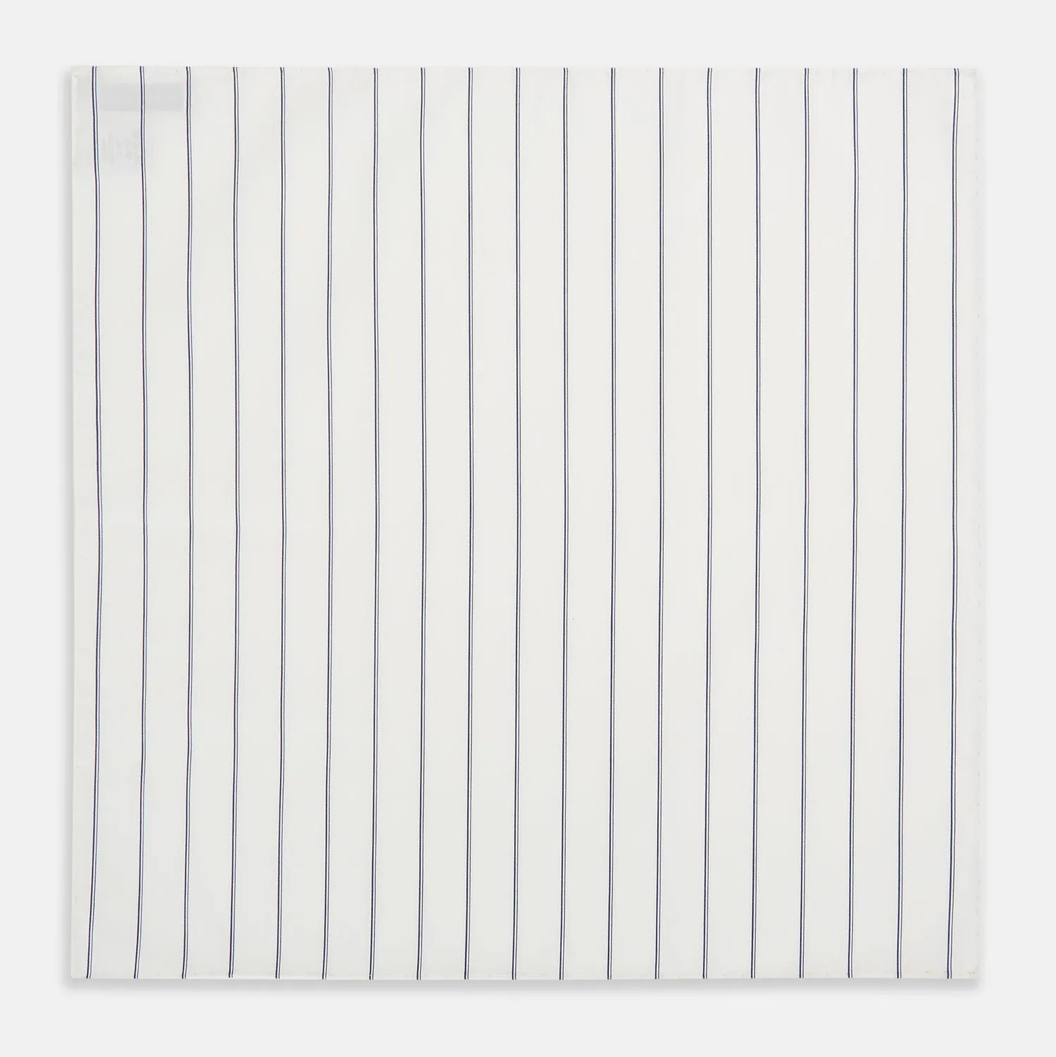 Dark Navy Double-Pinstripe Hand-Rolled Handkerchief sold by Turnbull & Asser product image thumbnail 3