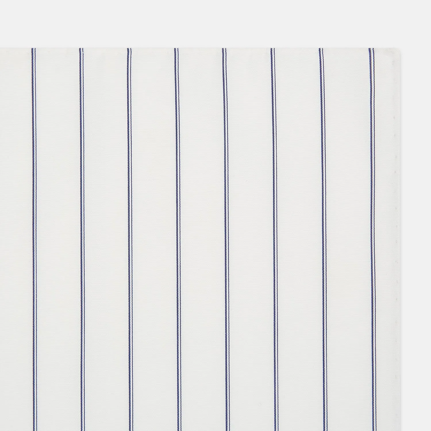 Dark Navy Double-Pinstripe Hand-Rolled Handkerchief sold by Turnbull & Asser product image thumbnail 2