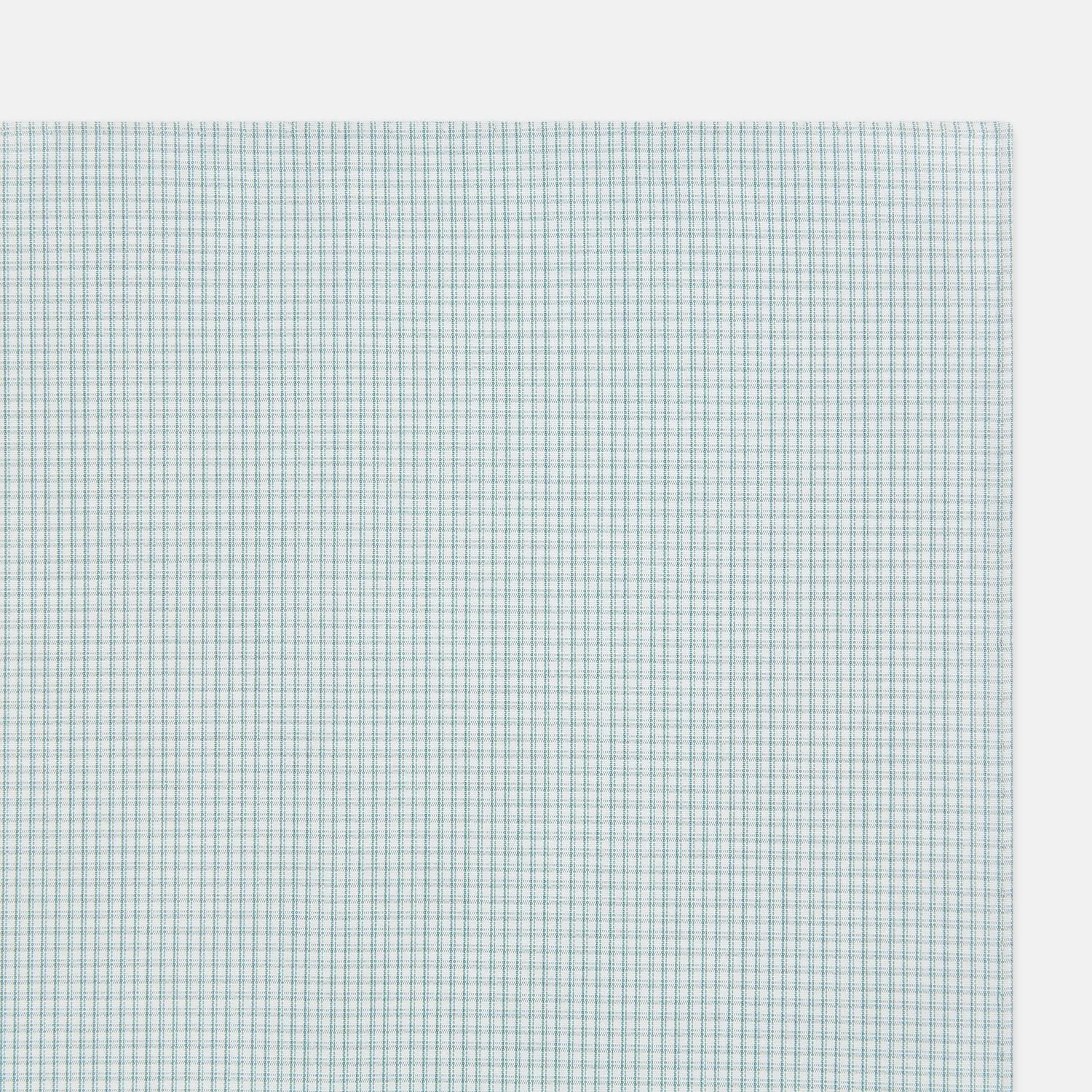 Sage Green Shadow Grid Check Hand-Rolled Handkerchief sold by Turnbull & Asser product image thumbnail 2