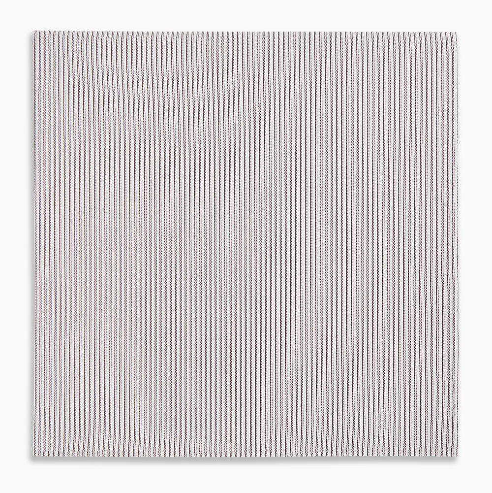 Brown Double Hairline Stripe Hand-Rolled Handkerchief sold by Turnbull & Asser product image thumbnail 4