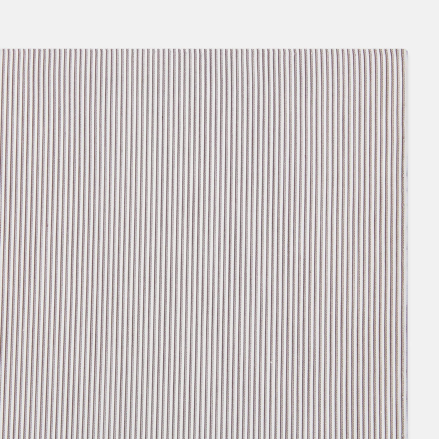 Brown Double Hairline Stripe Hand-Rolled Handkerchief sold by Turnbull & Asser product image thumbnail 2