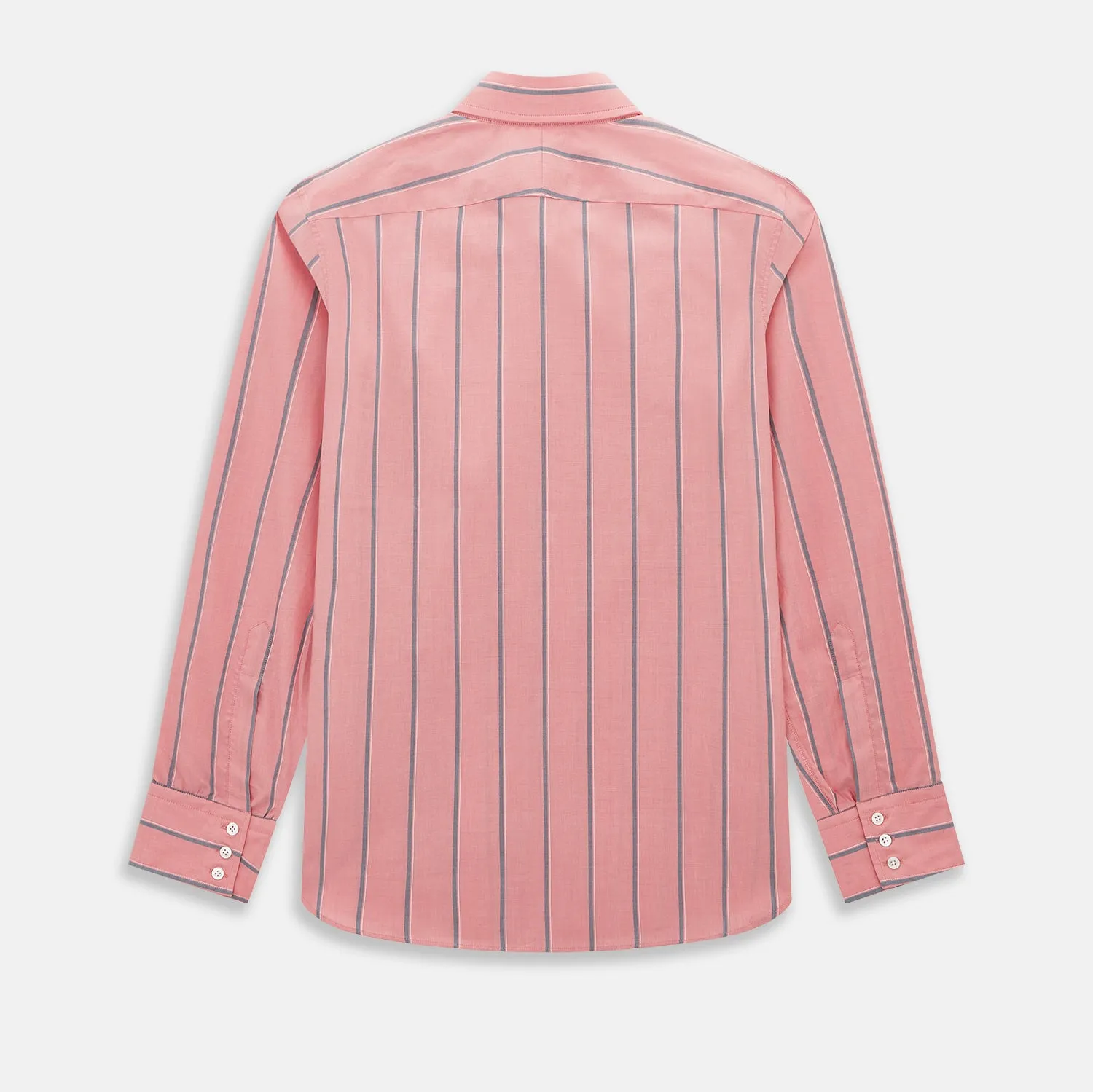 Coral Pink Track Stripe Westminster Shirt sold by Turnbull & Asser product image thumbnail 3