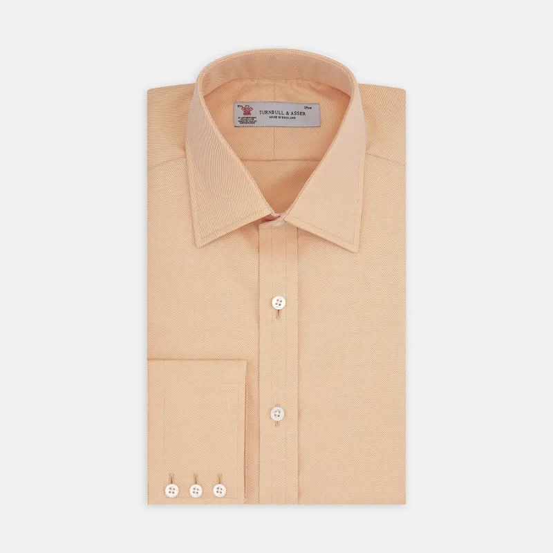 Orange Oxford Classic Fit Shirt with T & A Collar sold by Turnbull & Asser