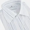 Pale Blue Multi Stripe Mayfair Shirt sold by Turnbull & Asser