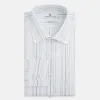 Pale Blue Multi Stripe Mayfair Shirt sold by Turnbull & Asser