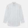Pale Blue Multi Stripe Mayfair Shirt sold by Turnbull & Asser