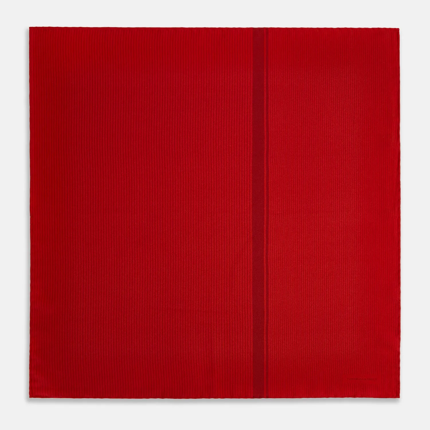 Red and Burgundy Stripe Silk Pocket Square sold by Turnbull & Asser product image thumbnail 4