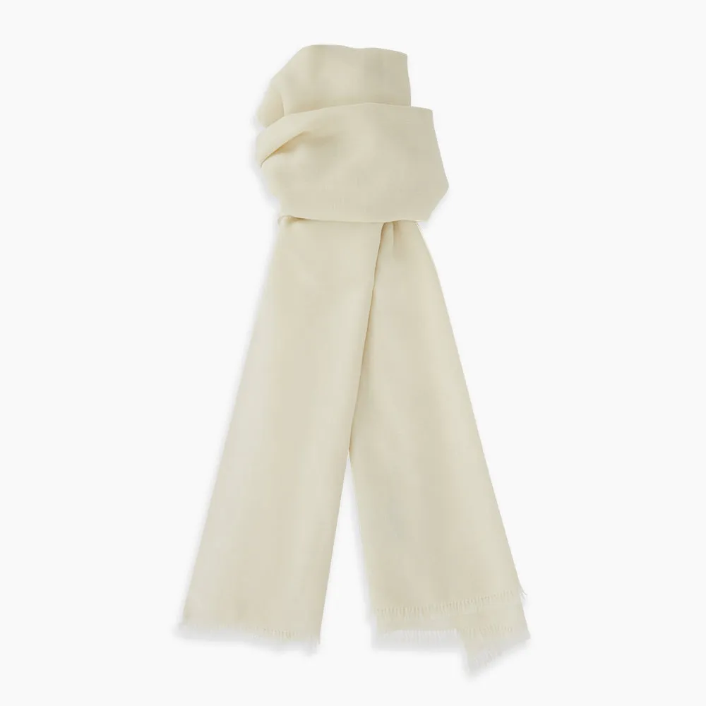 White Cashmere Scarf sold by Turnbull & Asser product image thumbnail 3