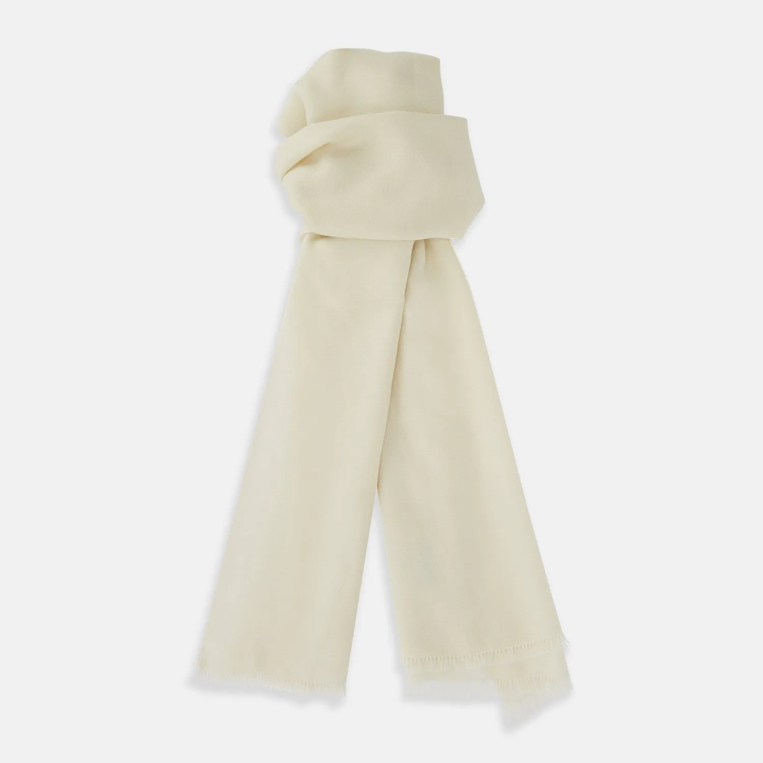 White Cashmere Scarf sold by Turnbull & Asser