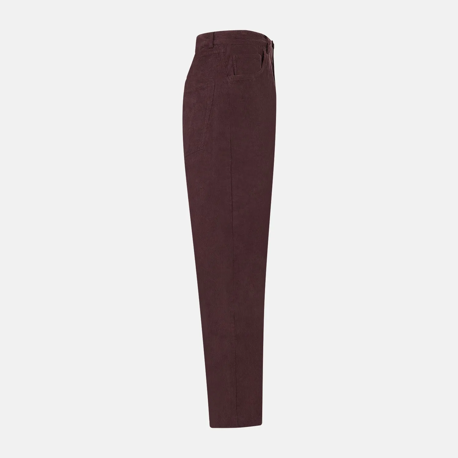Burgundy Corduroy Charles Trousers sold by Turnbull & Asser product image thumbnail 4