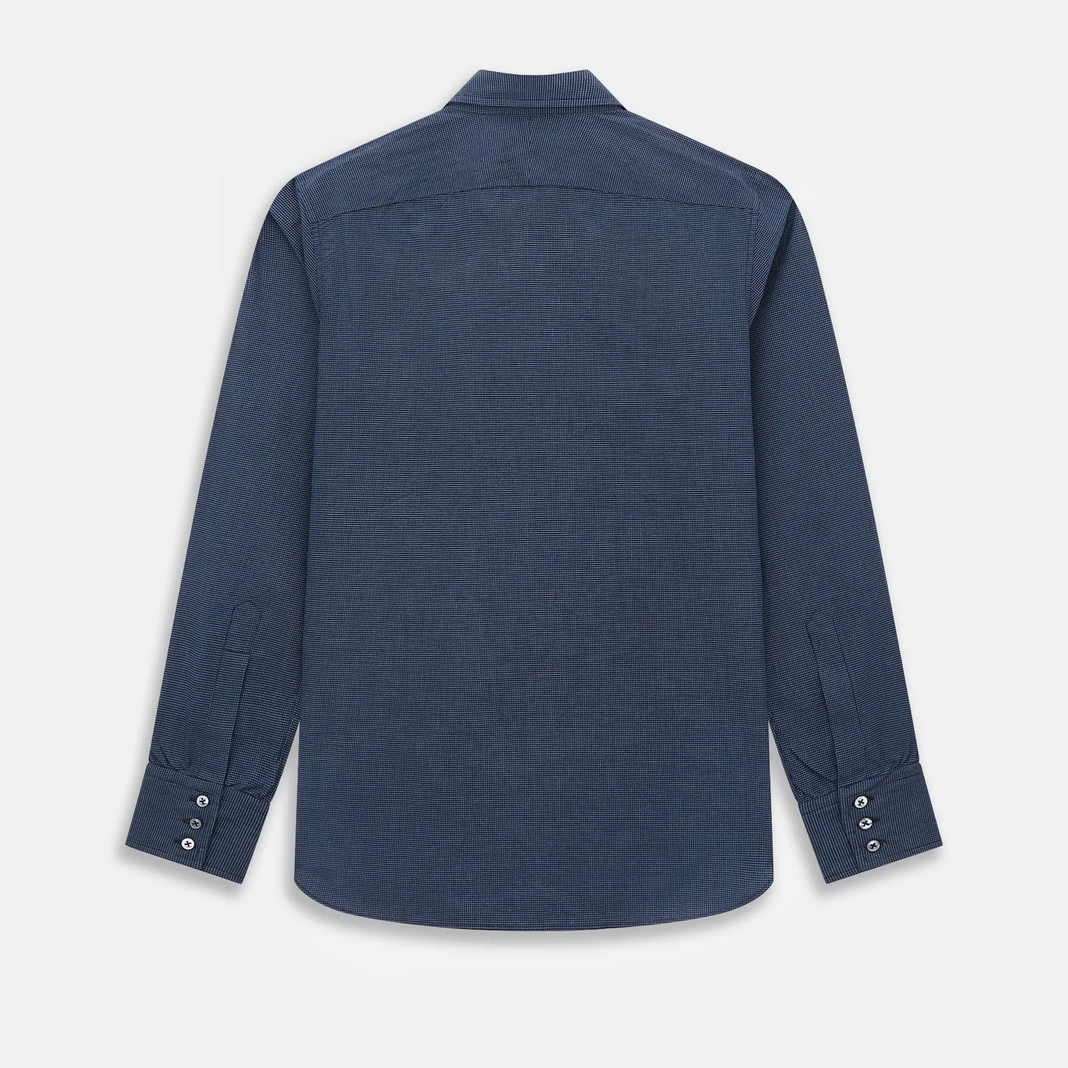 Pale Blue and Navy Pin Check Windsor Shirt sold by Turnbull & Asser product image thumbnail 3