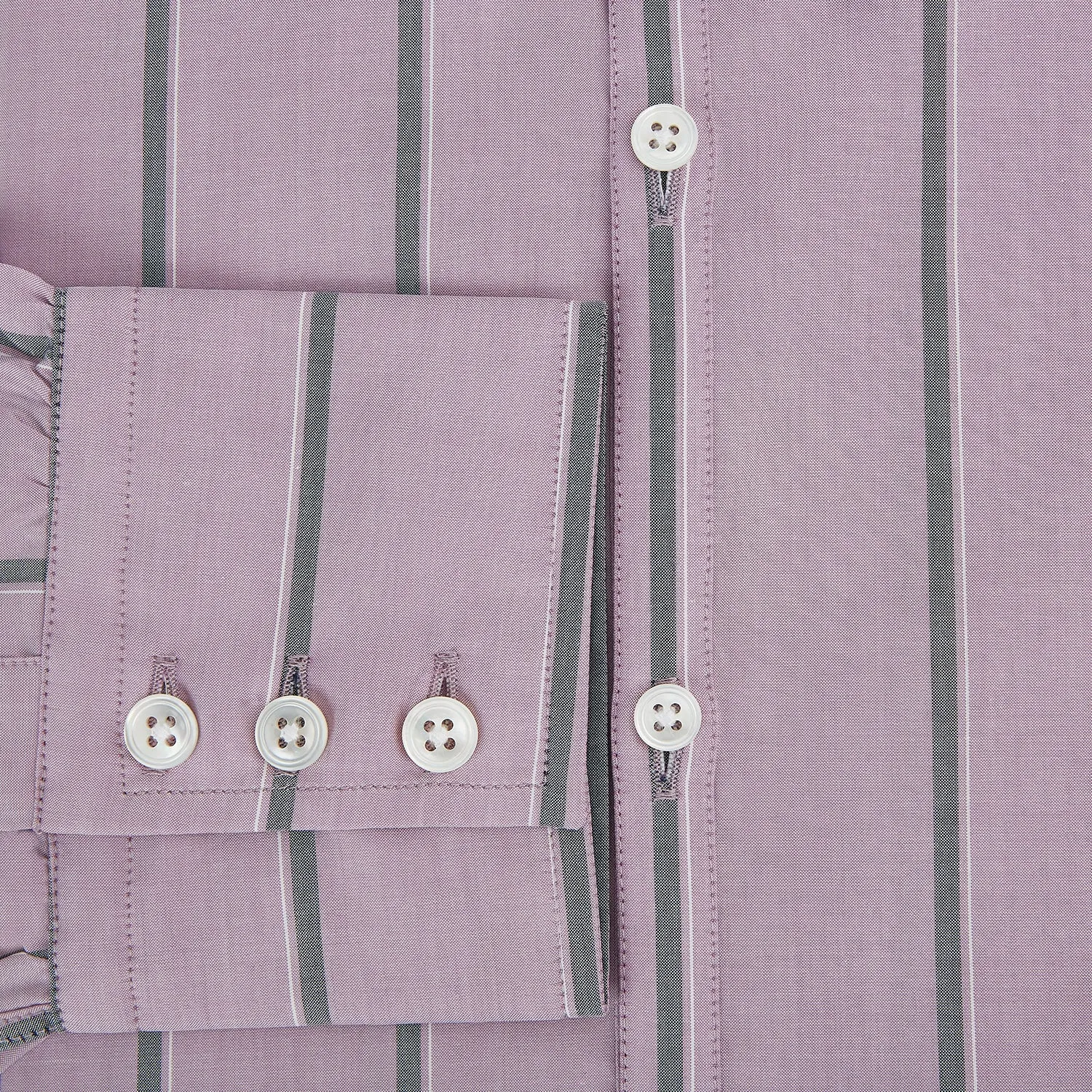 Lilac Track Stripe Westminster Shirt sold by Turnbull & Asser product image thumbnail 4