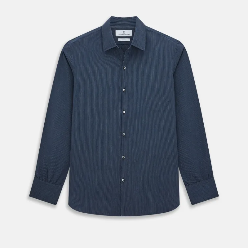 SHIRTS RF WINDSOR OPEN CLR 3BC NVY/WHITE CHECK sold by Turnbull & Asser