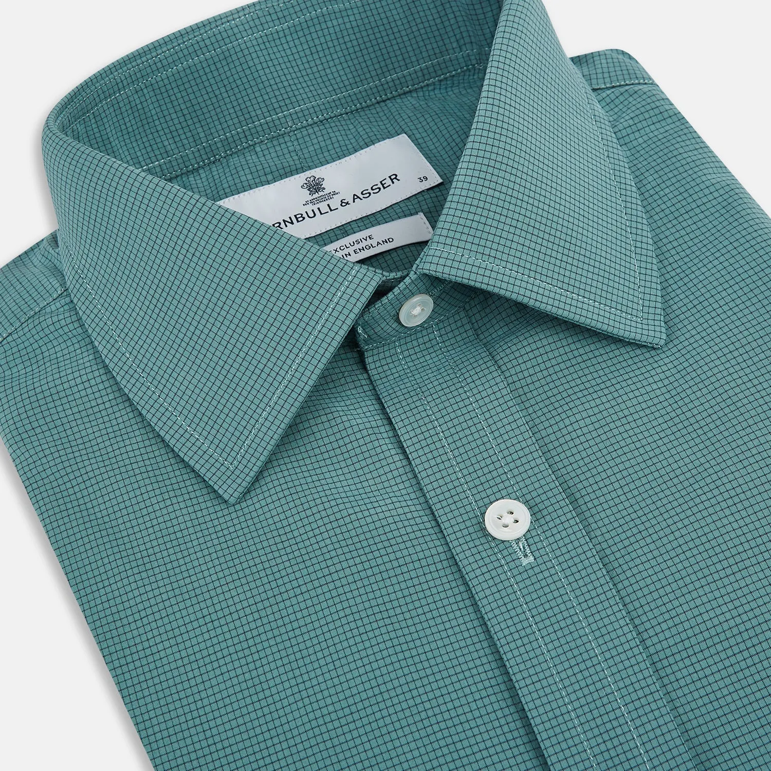 SHIRTS RF NEW T&A COLLAR 3BC SAGE MULTI CHK sold by Turnbull & Asser product image thumbnail 2