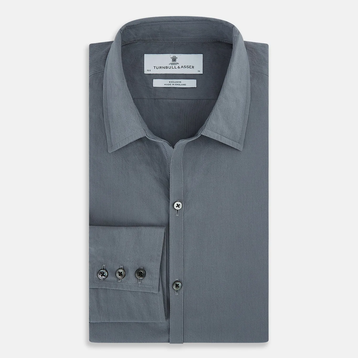 SHIRTS RF WINDSOR OPEN CLR 3BC GREY MULTI STR sold by Turnbull & Asser product image thumbnail 5