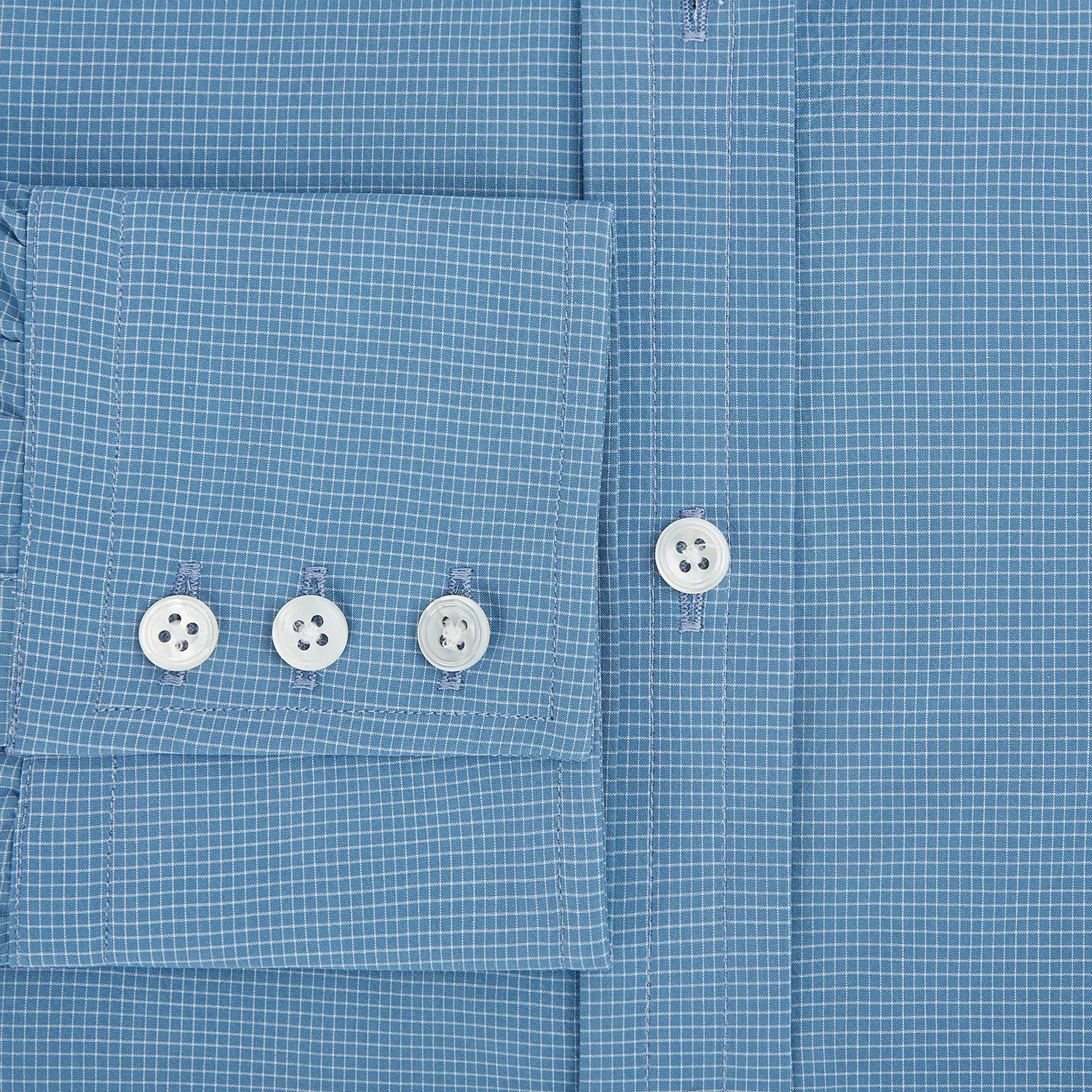 SHIRTS RF NEW T&A COLLAR 3BC COLONY BLU W WHTE CHK sold by Turnbull & Asser product image thumbnail 4