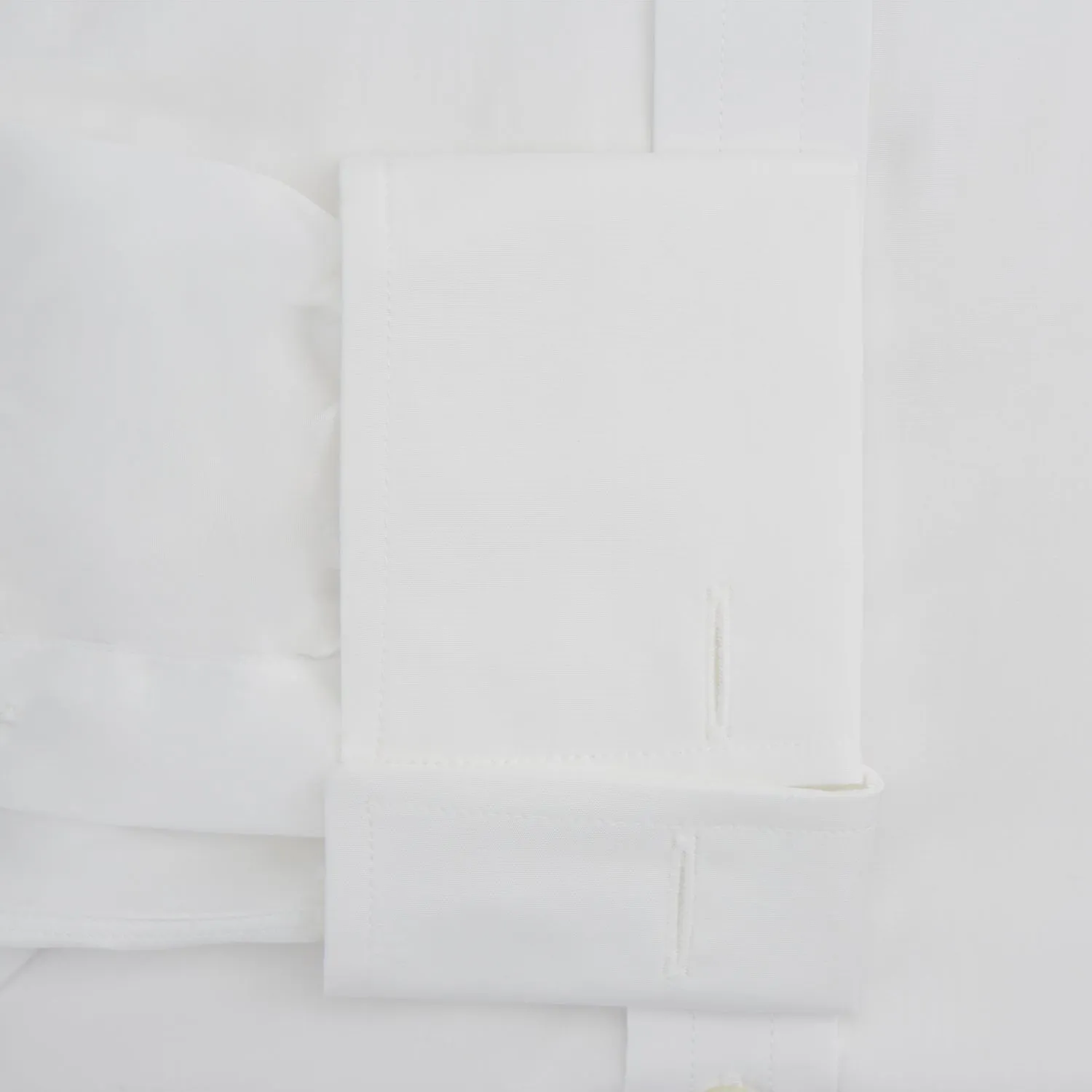 White Sea Island Quality Cotton Shirt with T&A Collar and Double Cuffs sold by Turnbull & Asser product image thumbnail 3