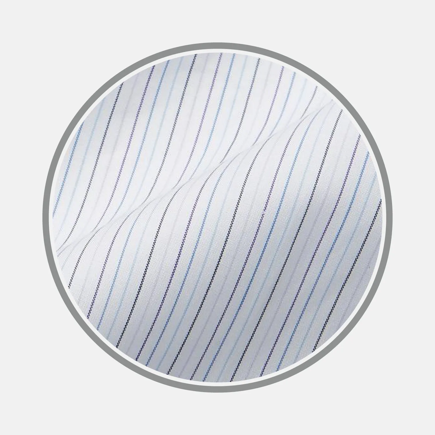 Purple Multi Stripe Cotton Fabric sold by Turnbull & Asser