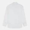 White Weekend Fit Linen Finch Shirt With Derby Collar And Chest Pocket sold by Turnbull & Asser