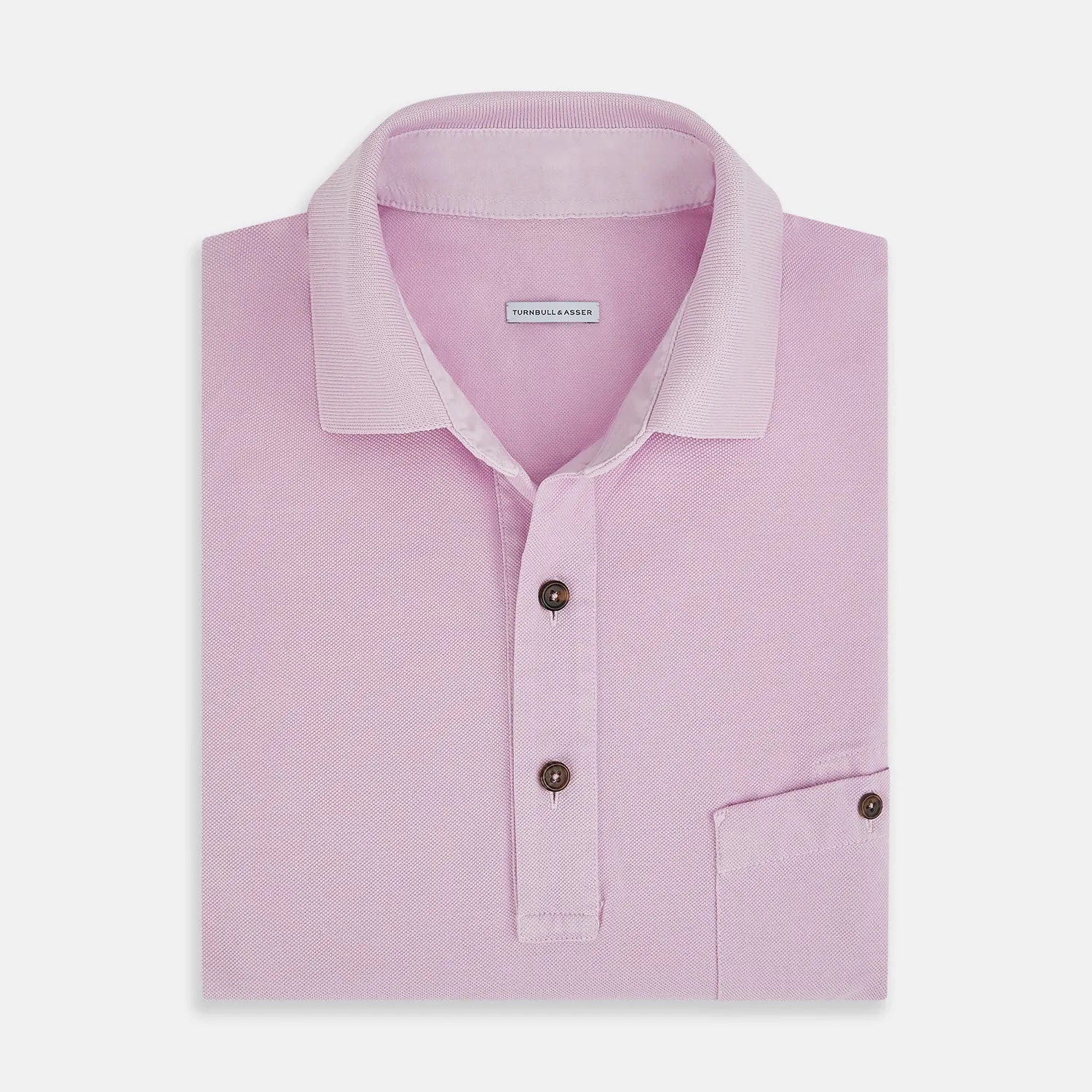 Pink Polo Shirt sold by Turnbull & Asser product image thumbnail 4