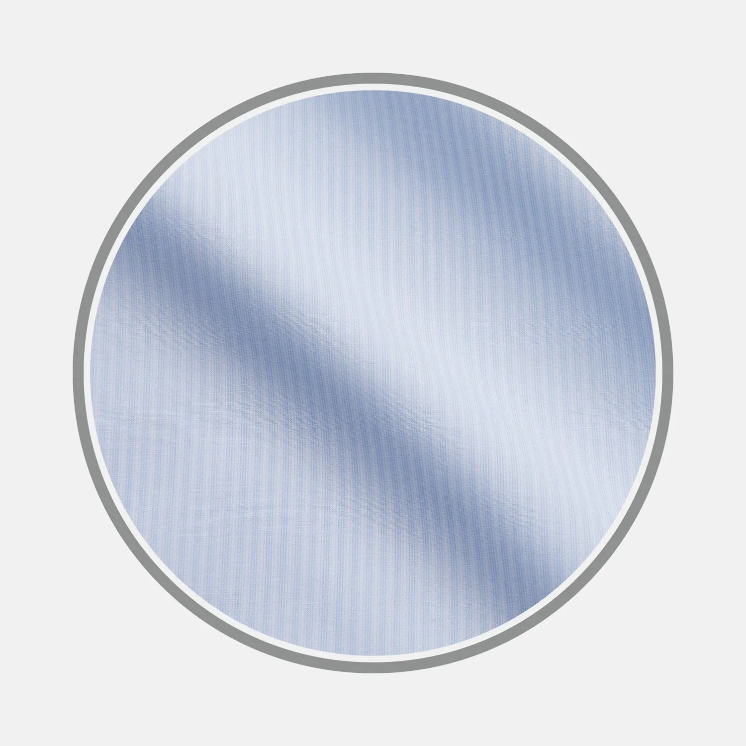 Pale Blue Stripe Cotton Fabric sold by Turnbull & Asser