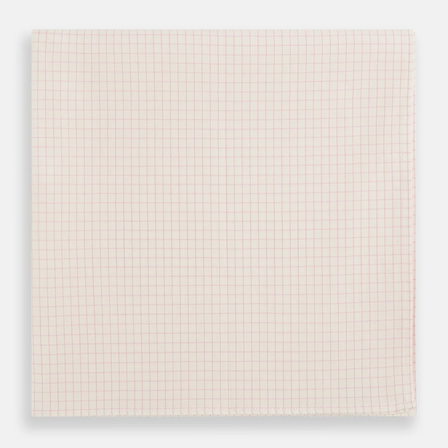 Pink Graph Check Handkerchief sold by Turnbull & Asser