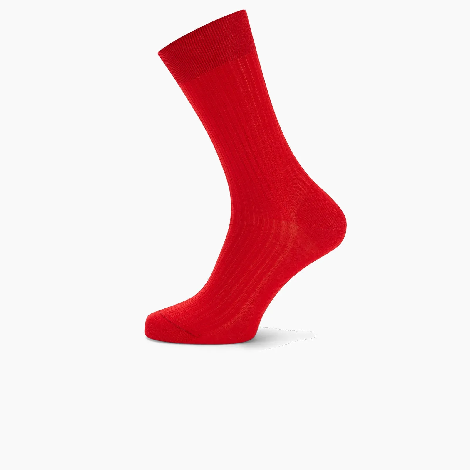 Scarlet Short Cotton Socks sold by Turnbull & Asser product image thumbnail 3