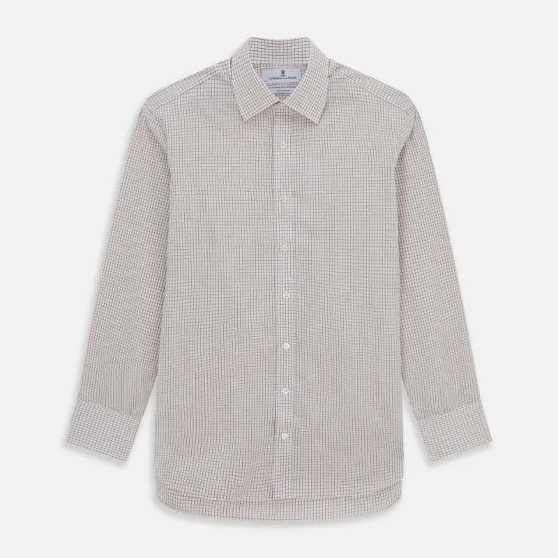 Purple Graph Check Mayfair Shirt sold by Turnbull & Asser