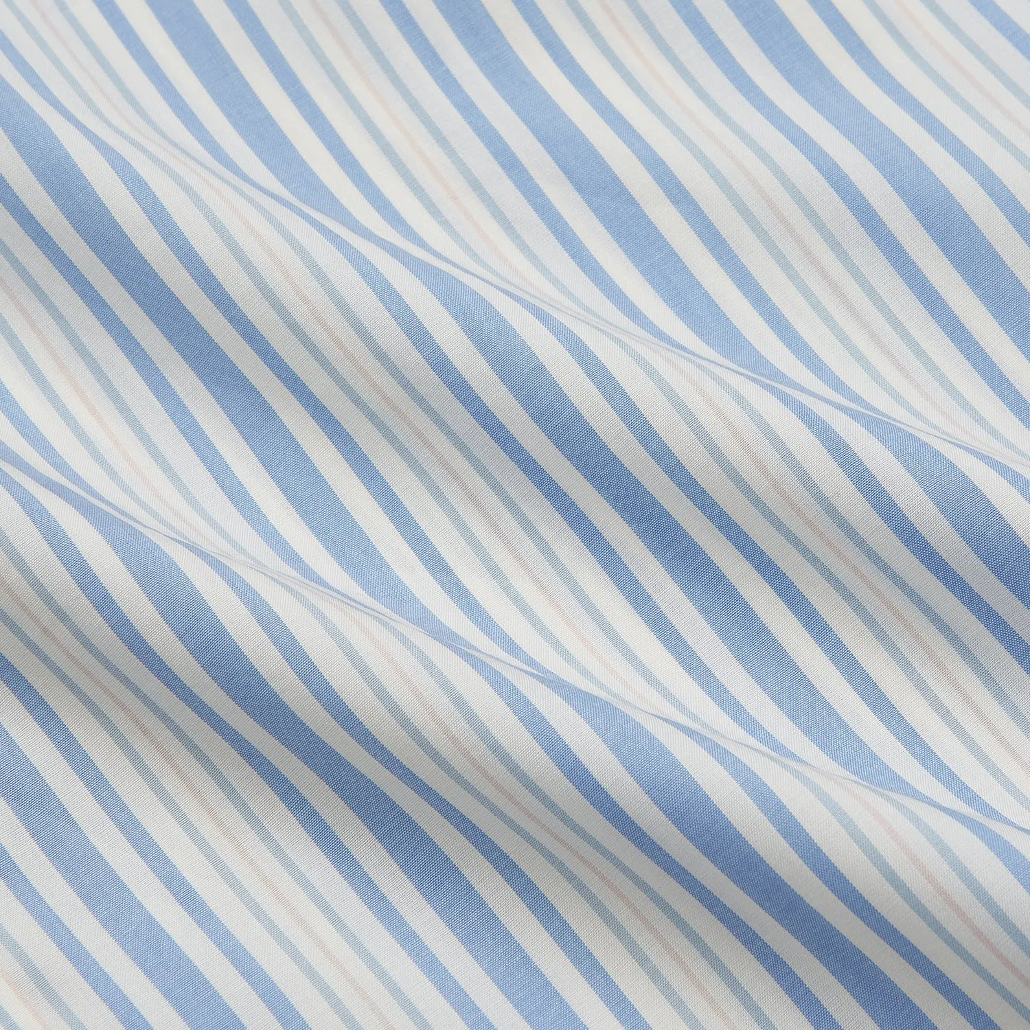 Blue Multi Stripe Wool Blend Weekend Fit Hayne Shirt sold by Turnbull & Asser product image thumbnail 5