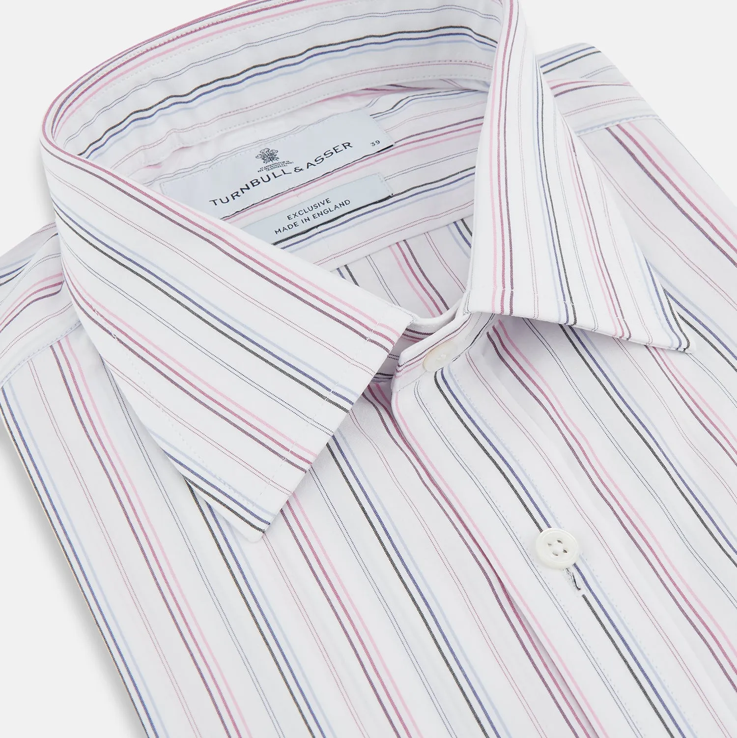 Purple and Blue Multi Stripe Mayfair Shirt sold by Turnbull & Asser product image thumbnail 2