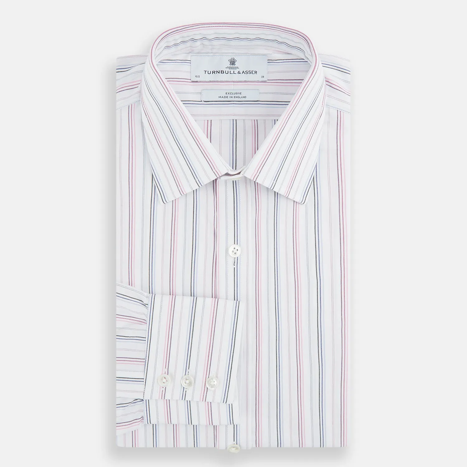Purple and Blue Multi Stripe Mayfair Shirt sold by Turnbull & Asser product image thumbnail 4