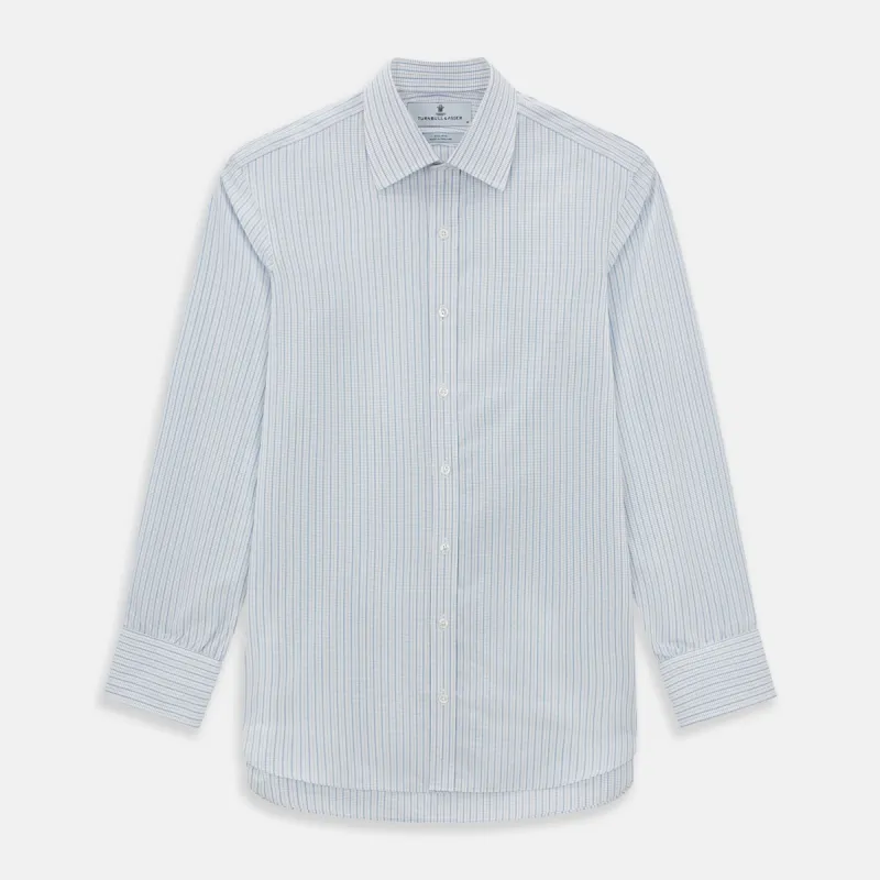 Blue Graph Check Mayfair Shirt sold by Turnbull & Asser