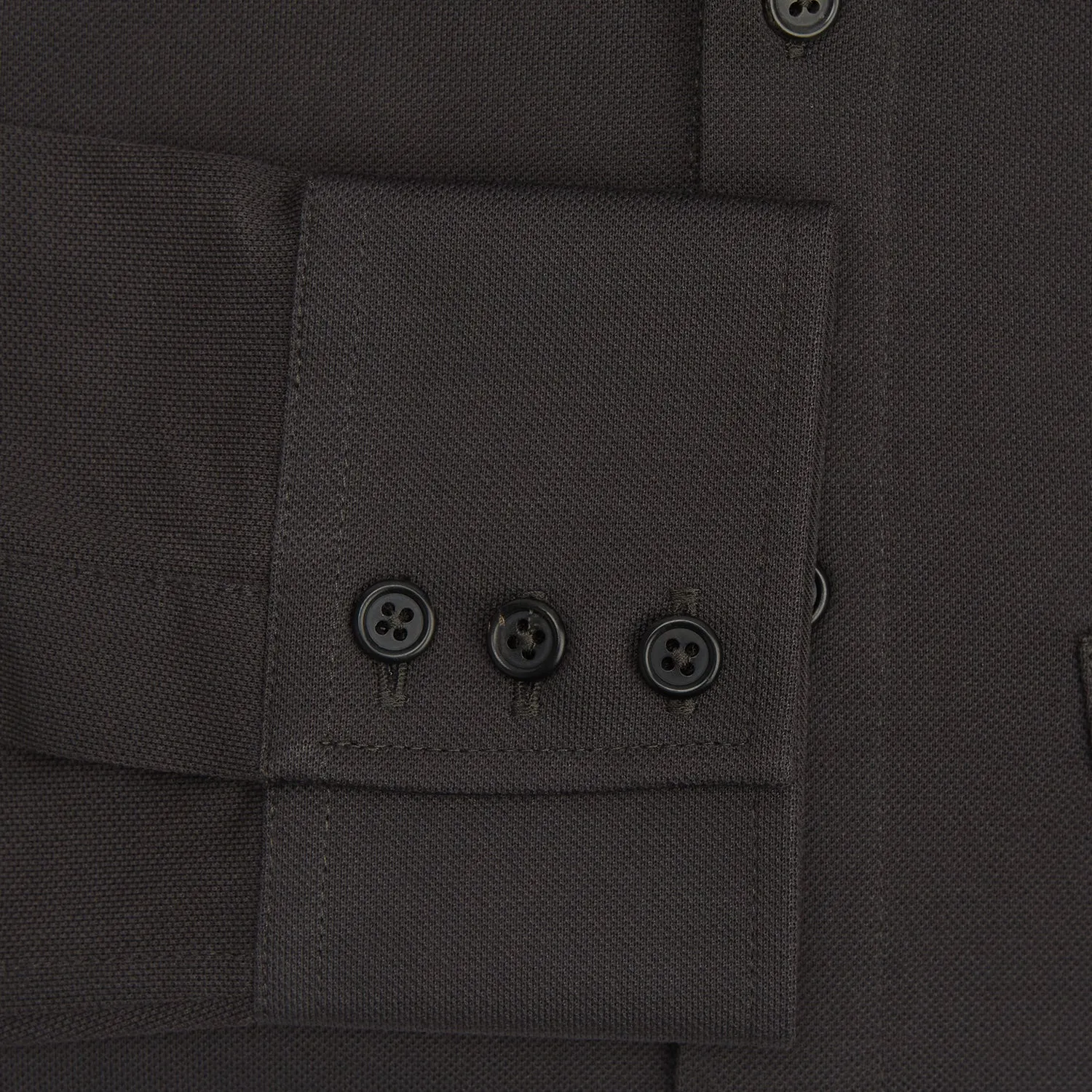 Brown Pique Shirt sold by Turnbull & Asser product image thumbnail 4