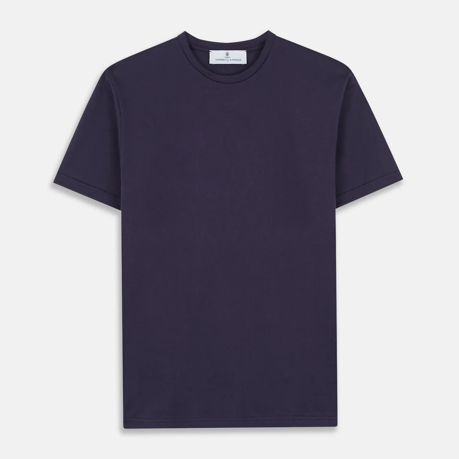 Navy Davey Cotton T-Shirt sold by Turnbull & Asser