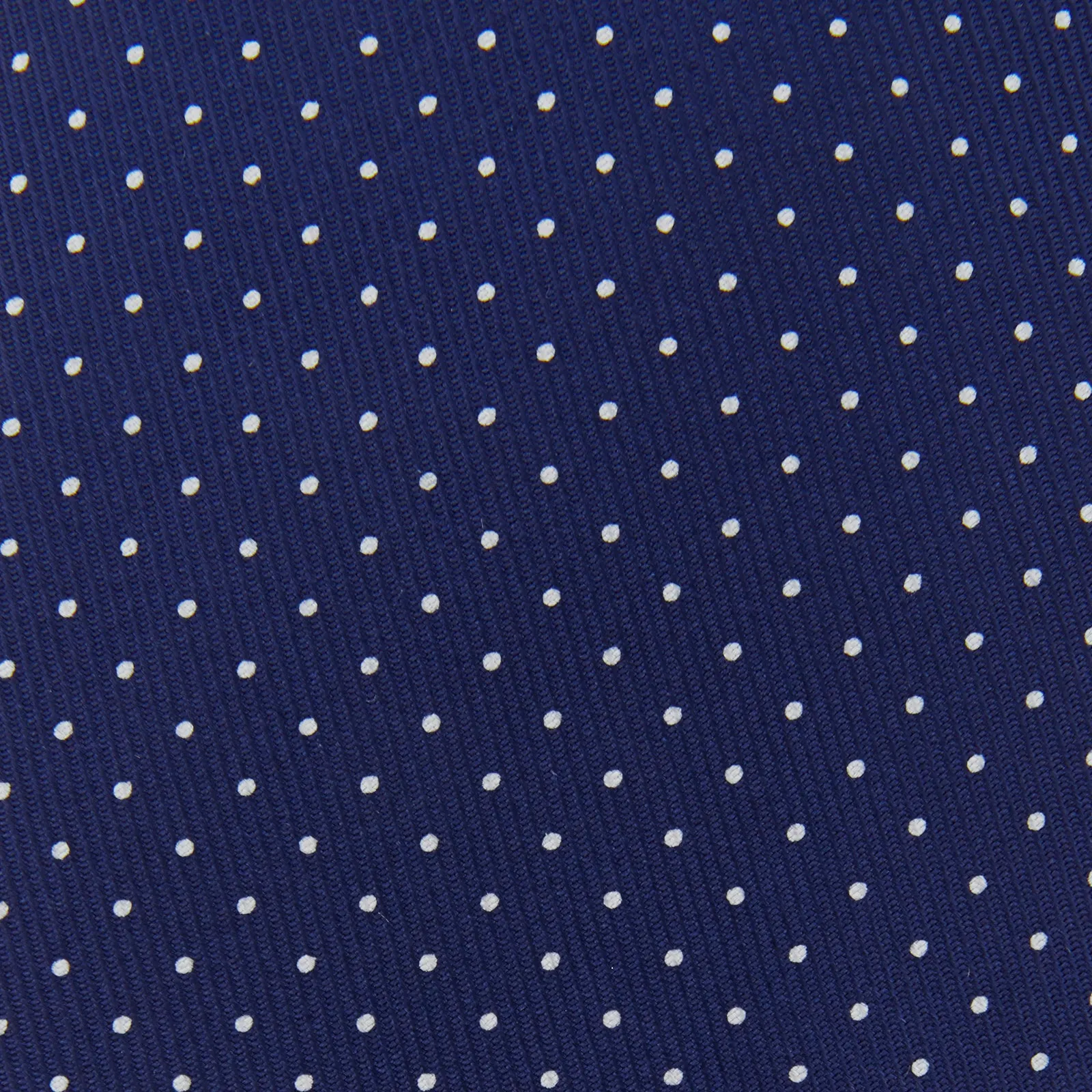 Blue and White Small Spot Printed Silk Tie sold by Turnbull & Asser product image thumbnail 3