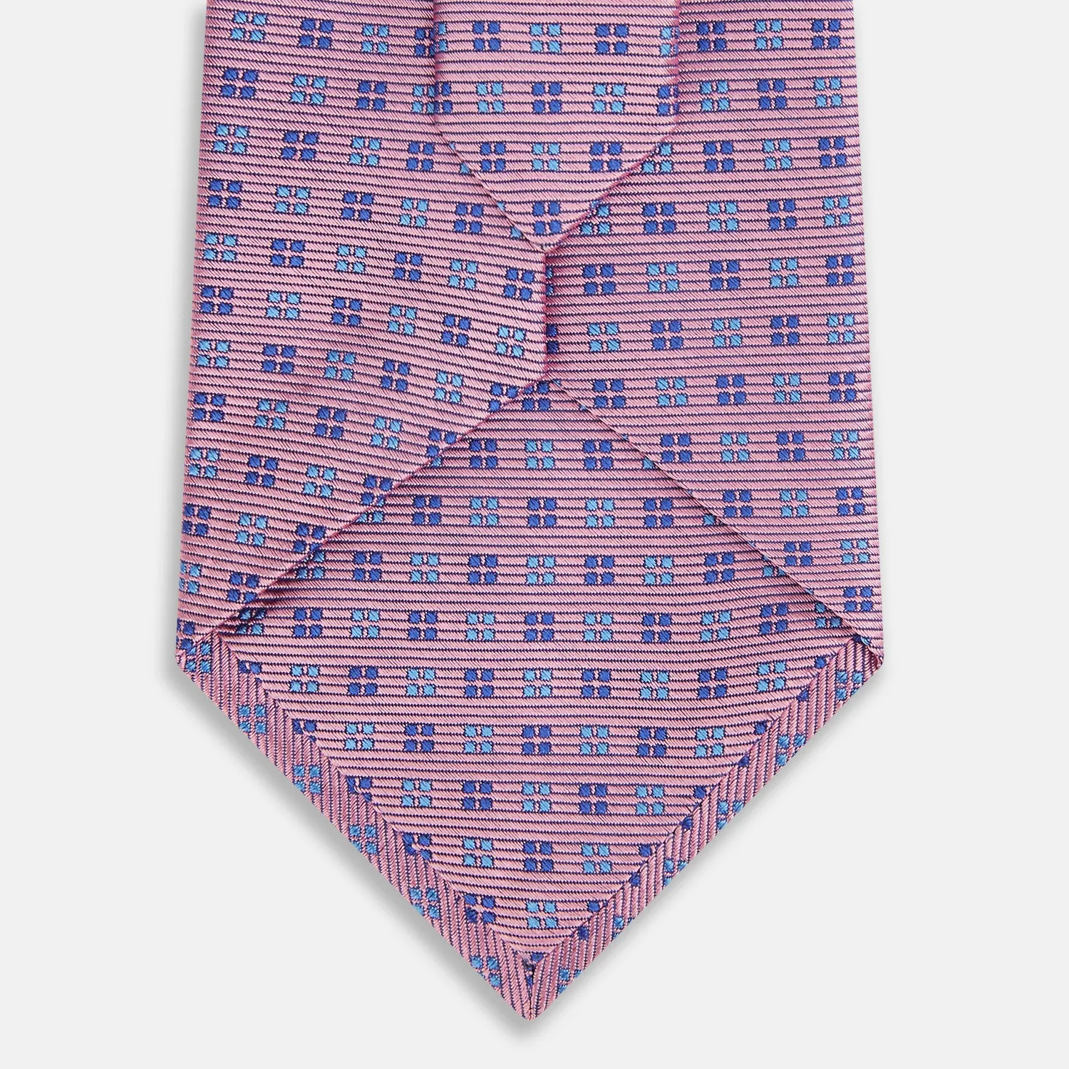 Blue and Pink Multi Dot Silk Tie sold by Turnbull & Asser product image thumbnail 3