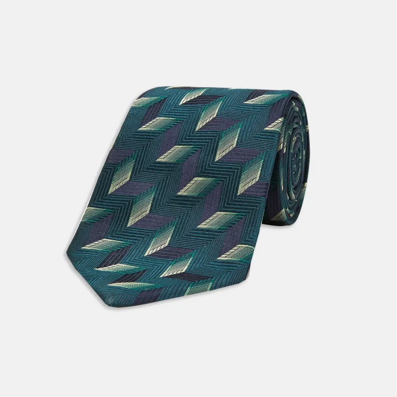 The Dark Knight Silk Tie as seen on the Joker made by Turnbull & Asser