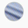 Pale Blue Multi-stripe Cotton Fabric sold by Turnbull & Asser