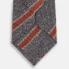 Red Block Stripe Silk Tie sold by Turnbull & Asser