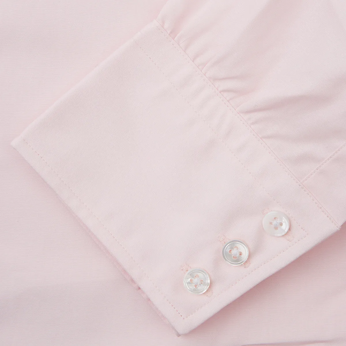 Pink Cotton Shirt with T&A Collar and 3-Button Cuffs sold by Turnbull & Asser product image thumbnail 3