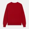 Deep Red Crew Neck Cashmere Jumper sold by Turnbull & Asser