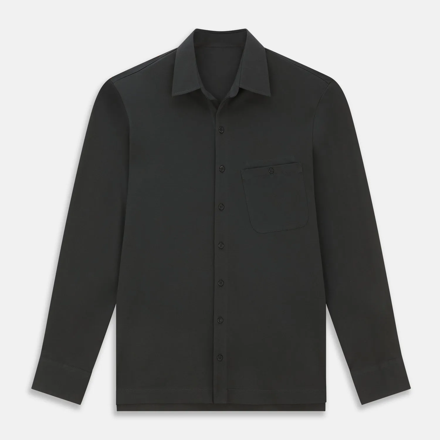 Moss Green Cotton Polo Shirt sold by Turnbull & Asser