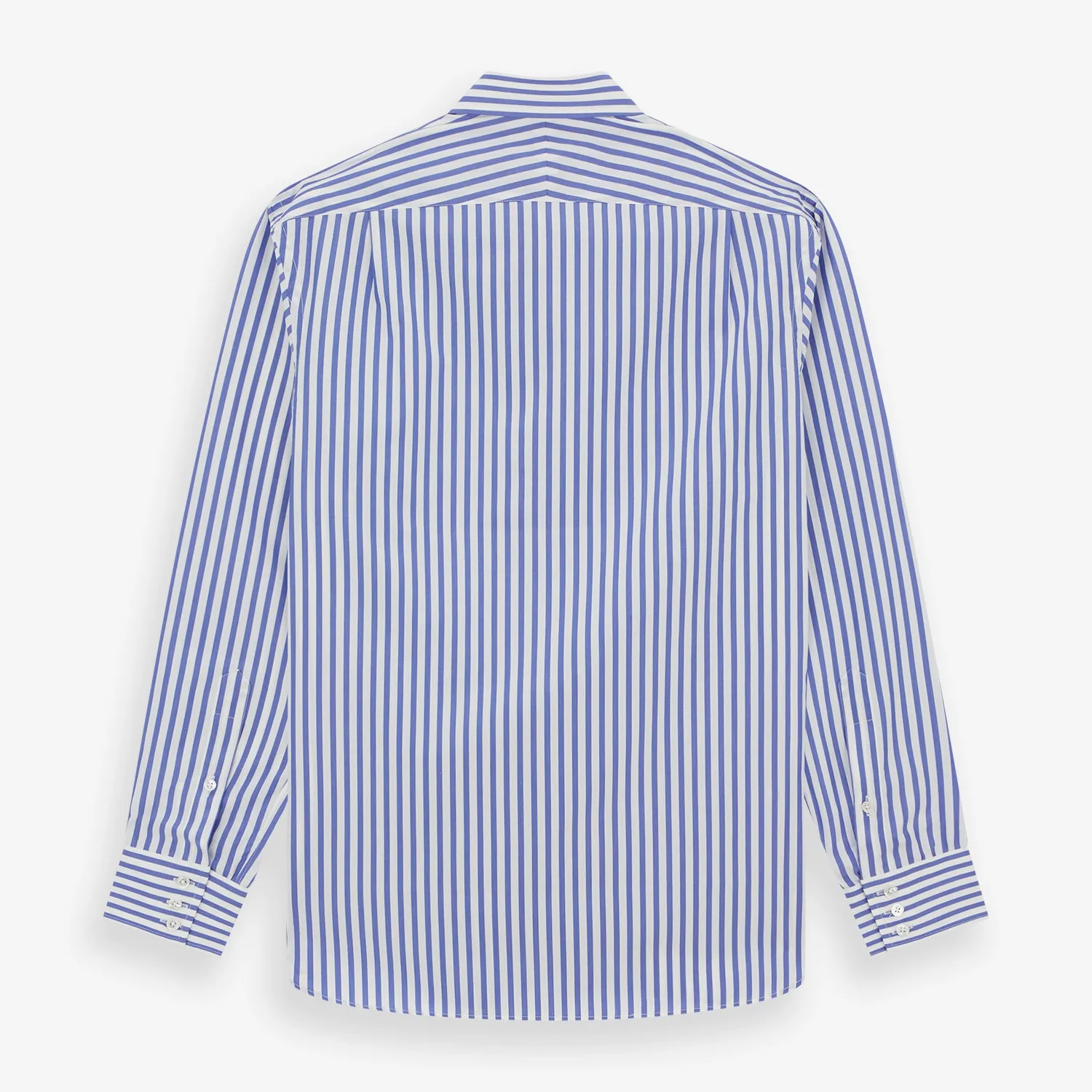 Tailored Fit Blue and White Candy Stripe Shirt with Kent Collar and 3-Button Cuffs sold by Turnbull & Asser product image thumbnail 5