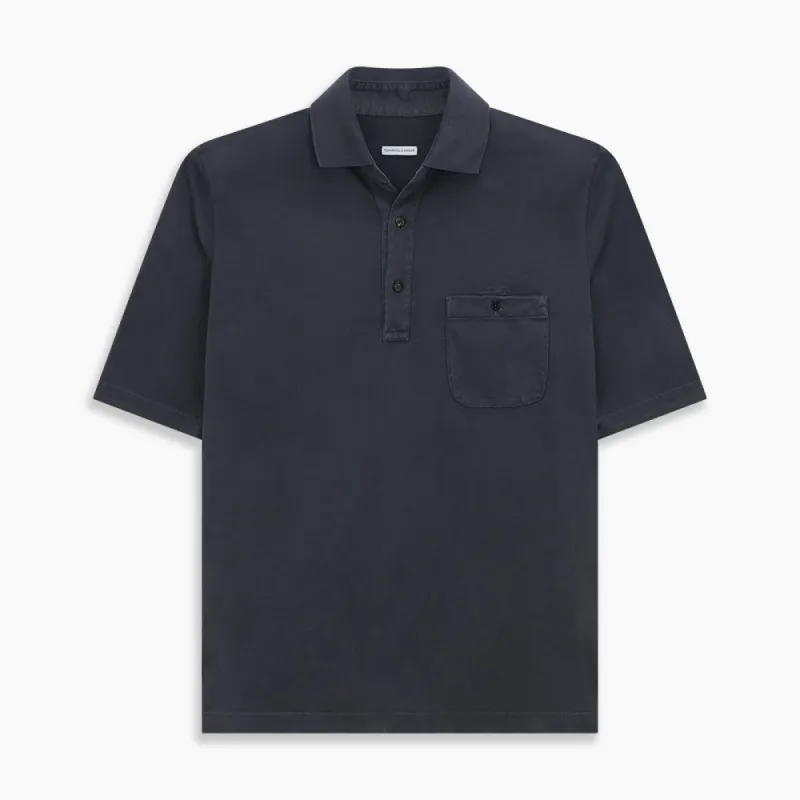 Charcoal Polo Shirt sold by Turnbull & Asser