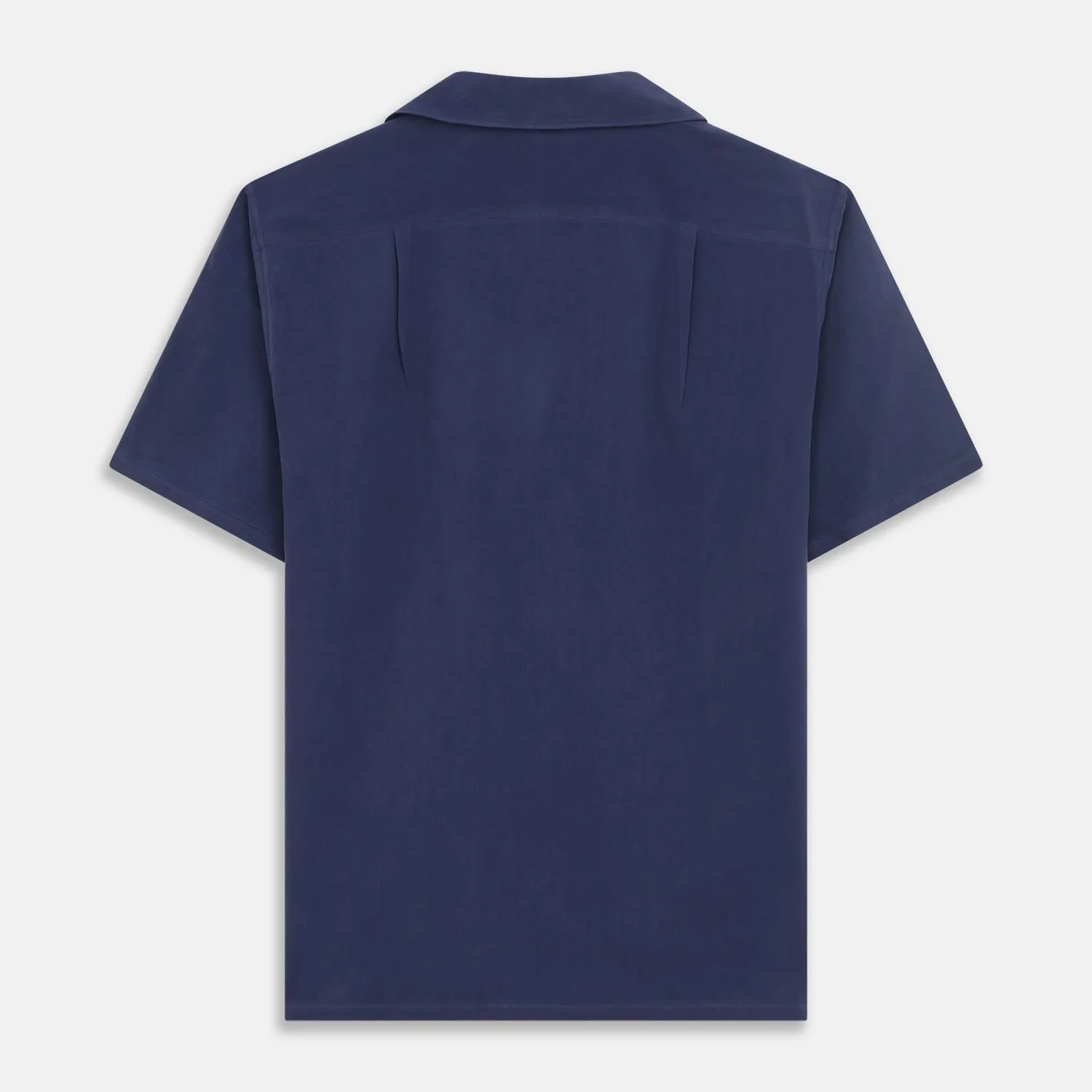 Navy Silk Holiday Fit Phillips Shirt sold by Turnbull & Asser product image thumbnail 5