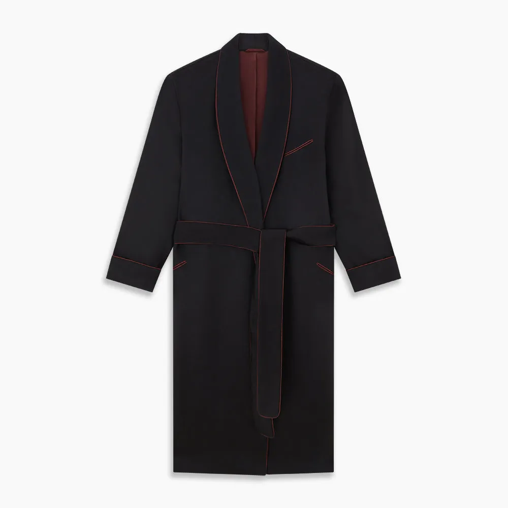 Navy and Red Piped Cashmere Gown sold by Turnbull & Asser product image thumbnail 4