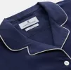 Women's Harriet Navy Silk Pyjama Set sold by Turnbull & Asser