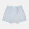Light Blue Multi Stripe Godfrey Boxer Shorts sold by Turnbull & Asser