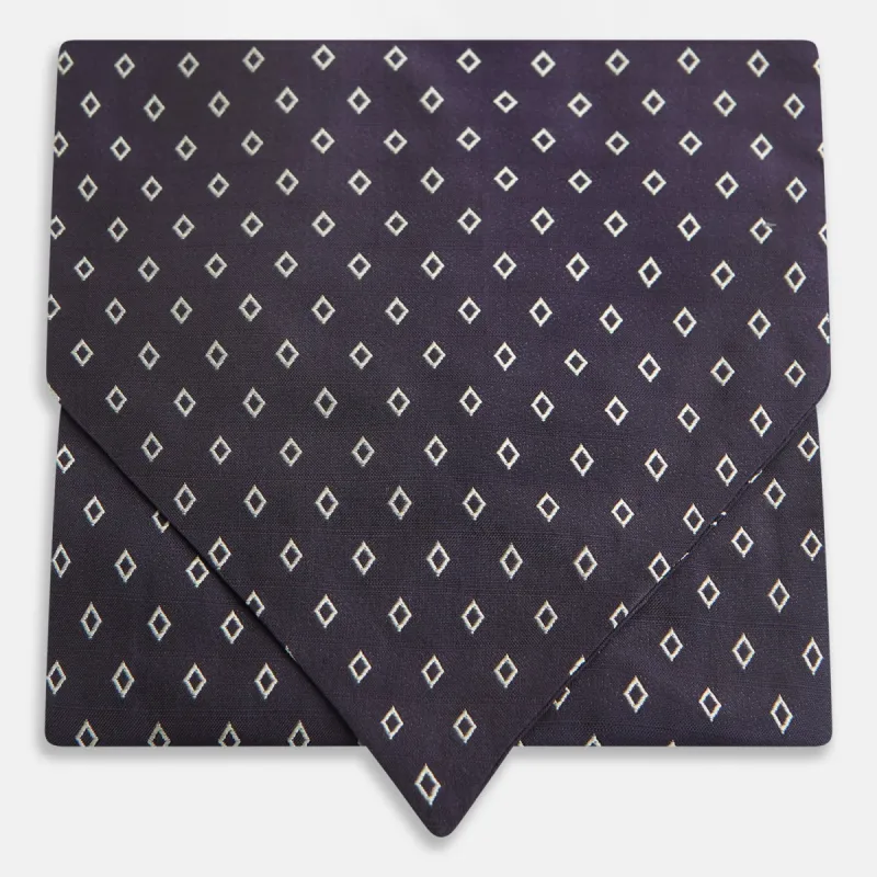 Blue Diamond Silk Cravat sold by Turnbull & Asser
